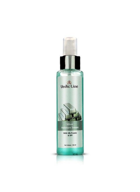 Silver Moisture Serum With Spf Protect From Pollution Drying And Dehydrating With Jasta Bhasma Aloe Vera Gives Glow To Skin. 100Ml