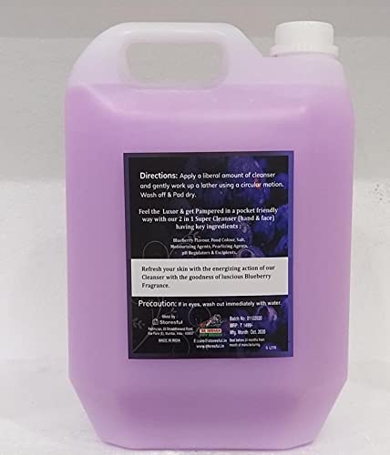 EXOTIKK Super Cleanser Blueberry Face Hand Wash 5 Liter Pack of 1 - Image 2