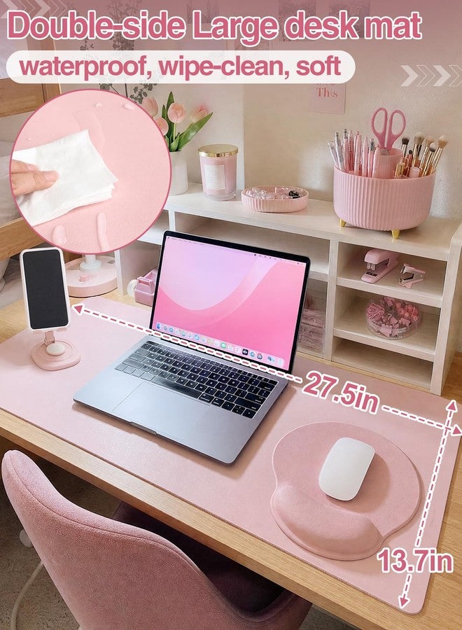 PAMASE 76Pcs Pink Desk Accessories Set, Office School Supplies for Women Girls - Image 2