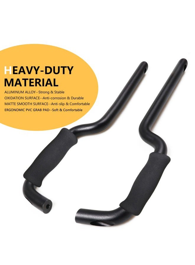 RERPRO Aluminum Grab Handles for 2021 2022 2023 2024 New Ford Bronco 4 Door Full Size Front Rear Seat Roll Bar Grip Handle Interior Accessories Black 4 Pack for Front Rear Door - Image 5