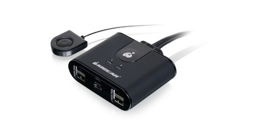IOGEAR USB 2.0 2x4 Peripheral Switching Hub - 2 PC Share To 4 USB Devices - Up To 480Mbps - Mobile Devices Charging - Mouse/Keyboard - Printer - Scanner - EX HD - LED Indicators w/Remote - GUS402 - Image 5