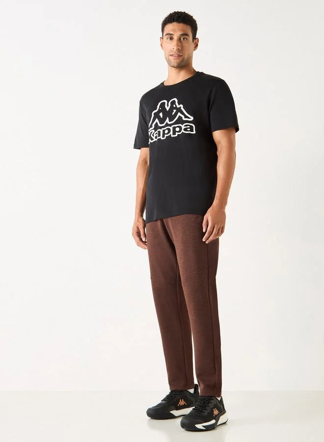 Kappa Kappa Track Pants with Drawstring Closure and Pockets