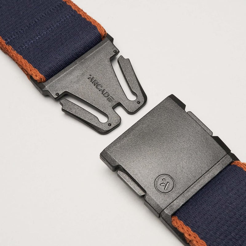 Arcade Belts A2 Blackwood Unisex Adventure Belt: Heavy Duty Stretch, Metal Free Buckle, Black/Khaki - Image 2