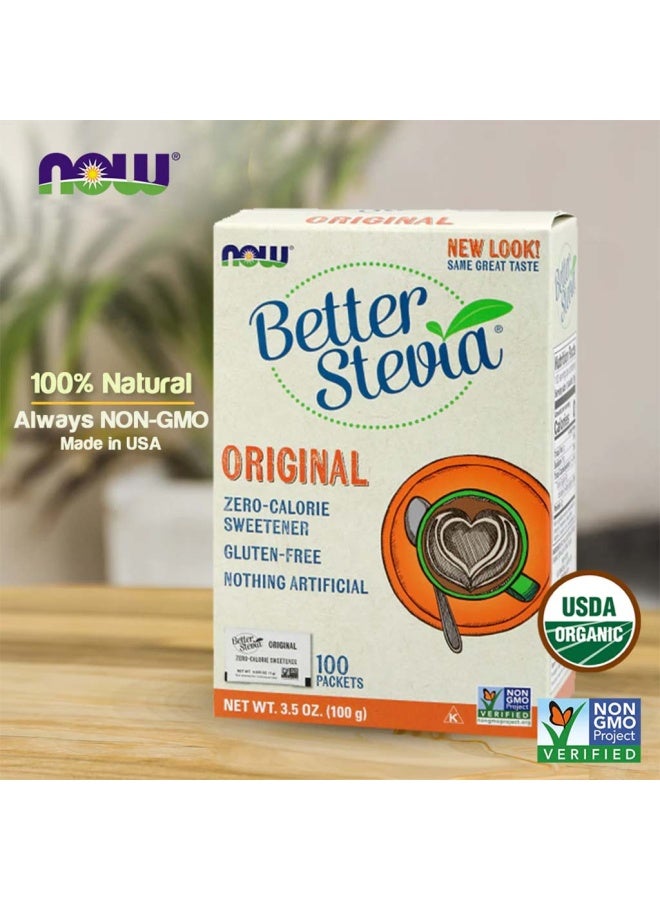 now Better Stevia Zero-Calorie Sugar Free Sweetener, Pack Of 100'S - Image 3