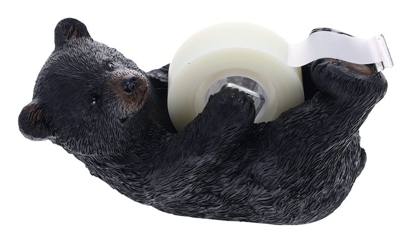 DeLeon Collections Whimsical Black Bear Tape Dispenser - Table / Desk / Office / Gift Wrap - Lodge, Cabin Decor - Image 4
