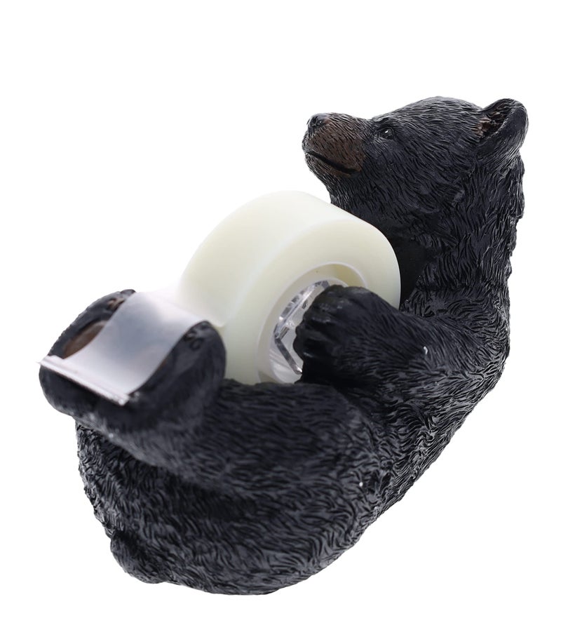 DeLeon Collections Whimsical Black Bear Tape Dispenser - Table / Desk / Office / Gift Wrap - Lodge, Cabin Decor - Image 3