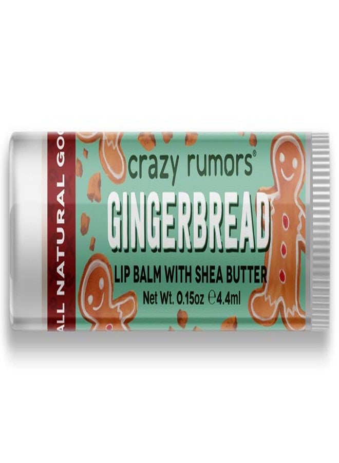 Crazy Rumors Gingerbread Lip Balm. 100% Natural, Vegan, Plant-Based, Made in USA (1-Pack) - Image 1