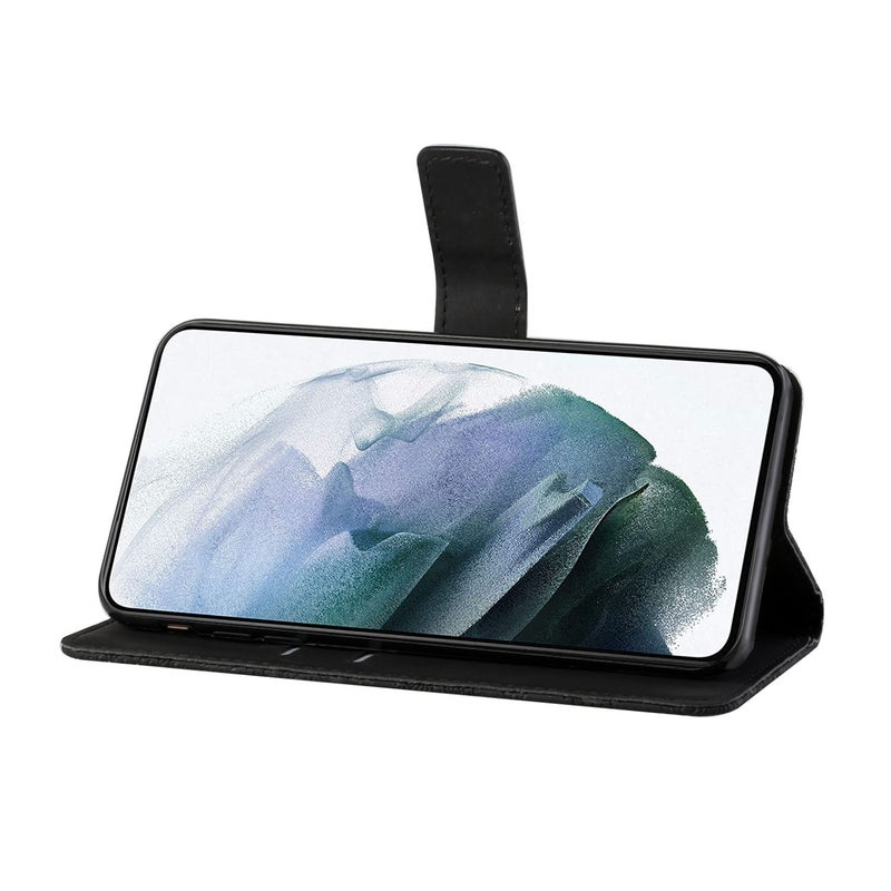 HuHa Case Cover For OPPO A54 Ethnic Style Embossed Pattern Leather Phone Case(Black) - Image 4