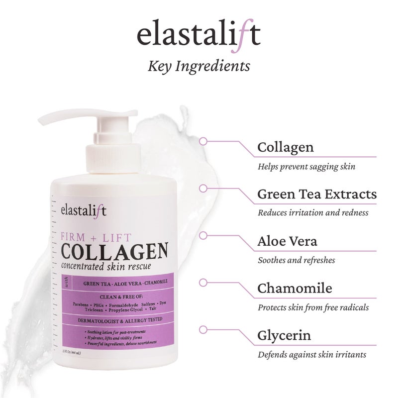 Elastalift Hyaluronic Acid Moisturizer Body Lotion | Anti Aging Skin Care Body Cream & Face Lotion Diminishes Look Of Wrinkles, Sagging Skin, Crepey Skin, Cellulite, Stretch Marks, & Dry Skin, 2-Pack - Image 2