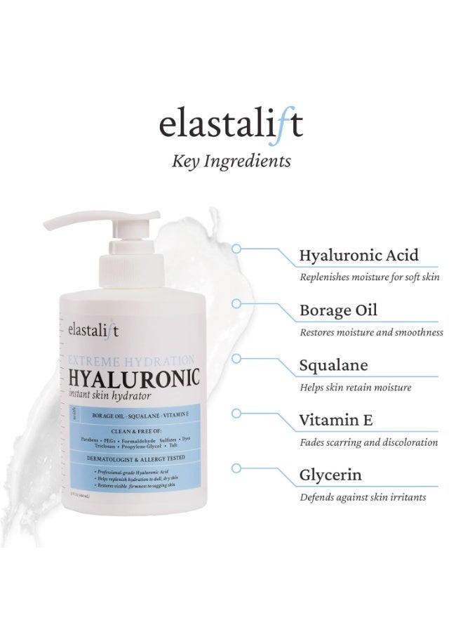 elastalift لوشن الجسم المرطب بحمض الهيالورونيك من إيلاستاليفت | كريم العناية بالبشرة المضاد للشيخوخة و لوشن الوجه يقلل من مظهر التجاعيد، الجلد المترهل، الجلد المتجعد، السيلوليت، علامات التمدد، و البشرة الجافة، عبوة من 2 - Image 4