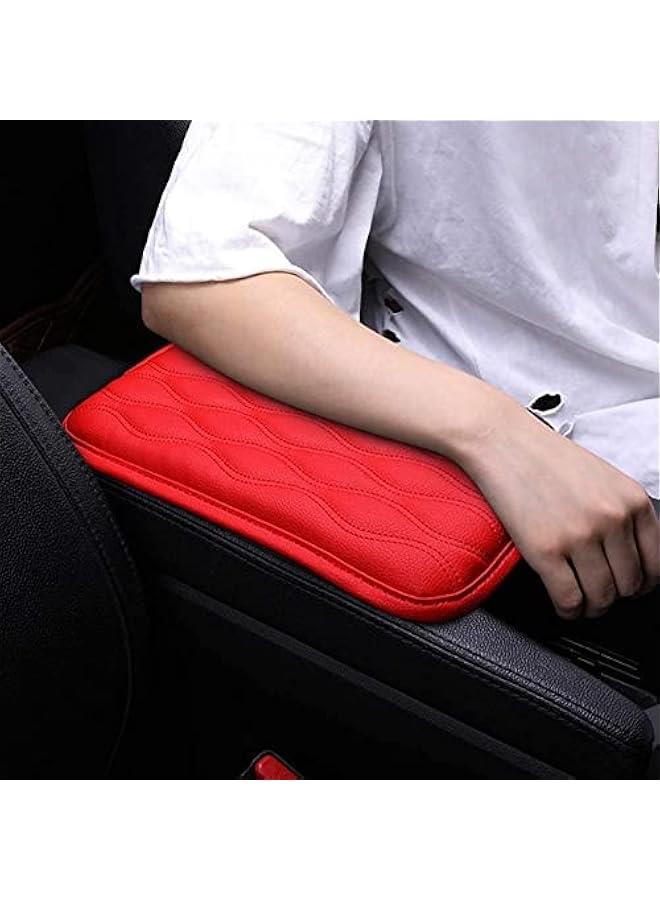 FYLX Car Center Console Armrest Cover Memory Foam Pad Leather Auto Cushion Waterproof Comfort Consoles Interior Protector Car Hand Seat Central Box Lid Pad Universal SUV Truck Car AccessoriesOrange) - Image 1