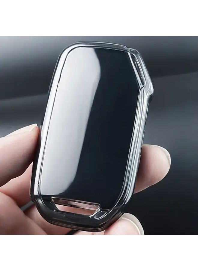 1pc Durable TPU Car Key Case Cover Transparent Compatible With Kia Sportage Stinger Sorento Ceed Forte Niro Soul Telluride Scratch Resistant Protective Shell Accessory - Image 1