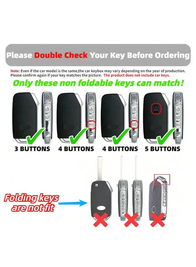 1pc Durable TPU Car Key Case Cover Transparent Compatible With Kia Sportage Stinger Sorento Ceed Forte Niro Soul Telluride Scratch Resistant Protective Shell Accessory - Image 3