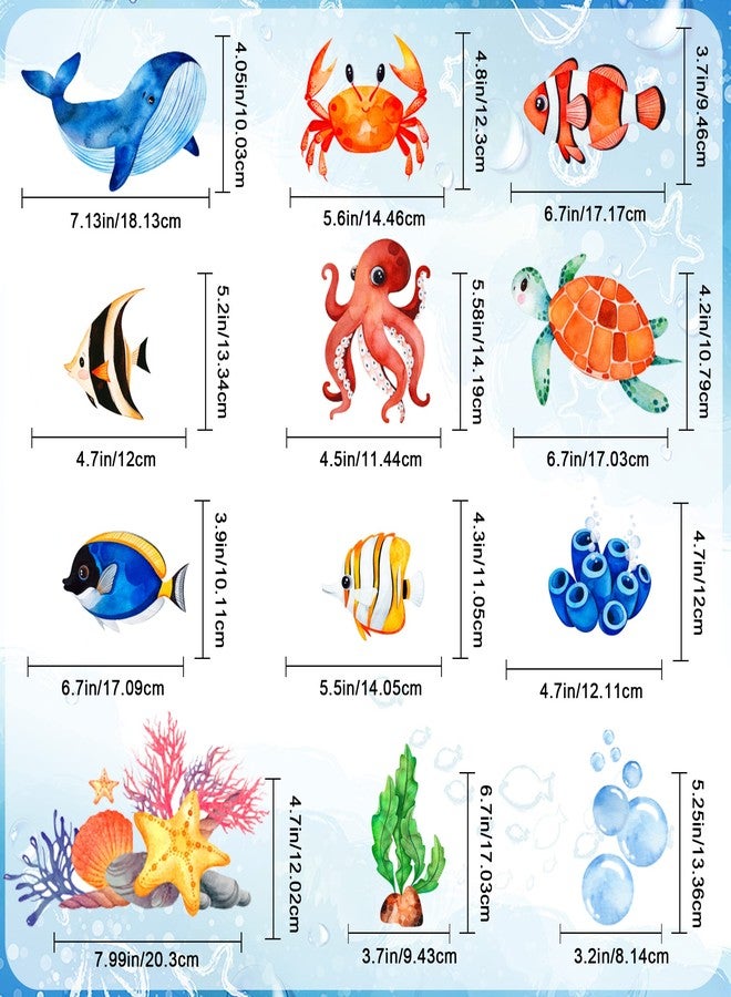 Sondeng 54 Pcs Under The Sea Party Decorations Ceiling Hanging Swirls Ocean Party Decorations Sea Animals Fish Themed Party Supplies Baby Shower Mermaid Birthday Beach Party Favor for Kids Boys Girls - Image 2