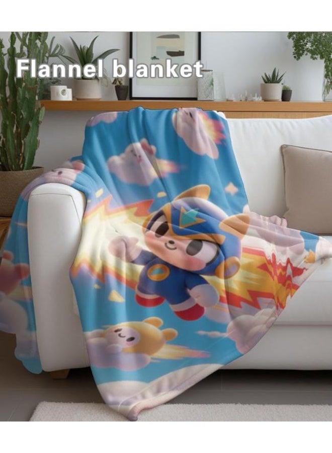 general Baby and children's cartoon flannel thin blanket (warm and comfortable, suitable for sleep, game use) 70cm*100cm - Image 3