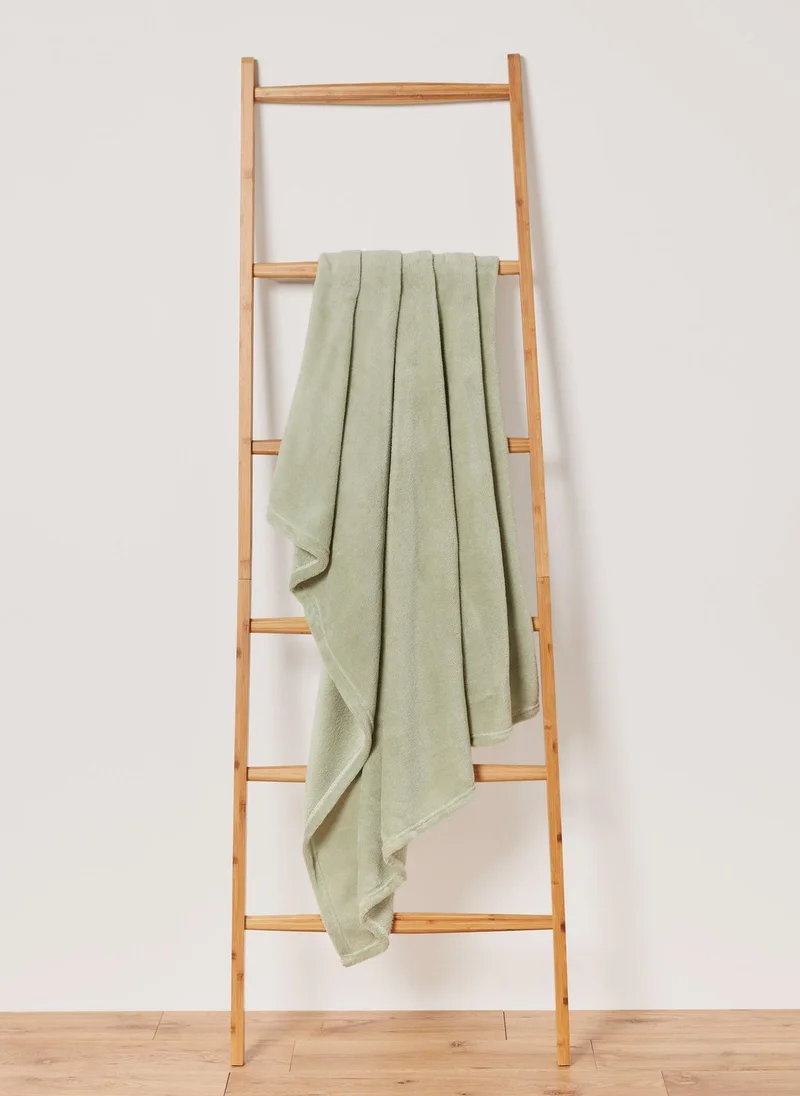 Matalan Plain Green Throw