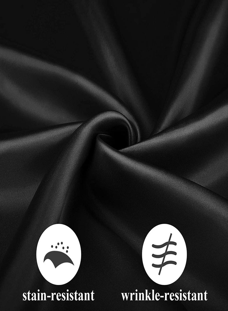 Zikra Satin Napkins Square Table Napkins 10Pcs 17x17" Soft Dinner Napkins Elegant Silk Napkins for Dinner Wedding Parties Soft Smooth Fabric Washable Napkins for Parties Weddings Dinners - Image 5