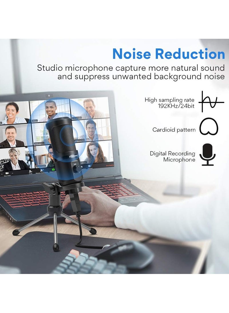 Maono AU-PM461TR USB Gaming Microphone with Mic Gain - Black - Image 5