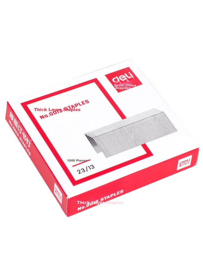 Deli Heavy-duty Staples, Easy-penetrating Staples, 1000 Pieces/box, 5 Boxes, Can Staple 100 Pages, Office Supplies, P00013 - Image 4