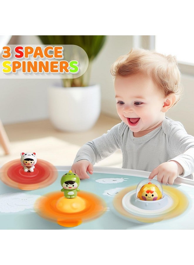 BEESTECH Suction Cup Spinner Toys for 1 2 3 Years Old Boys Girls, Bath Toys for Toddlers 1-3, Travel Toys for Kids Car Rides Flight Trip, Novelty Spinning Top for Baby Gifts - Image 3