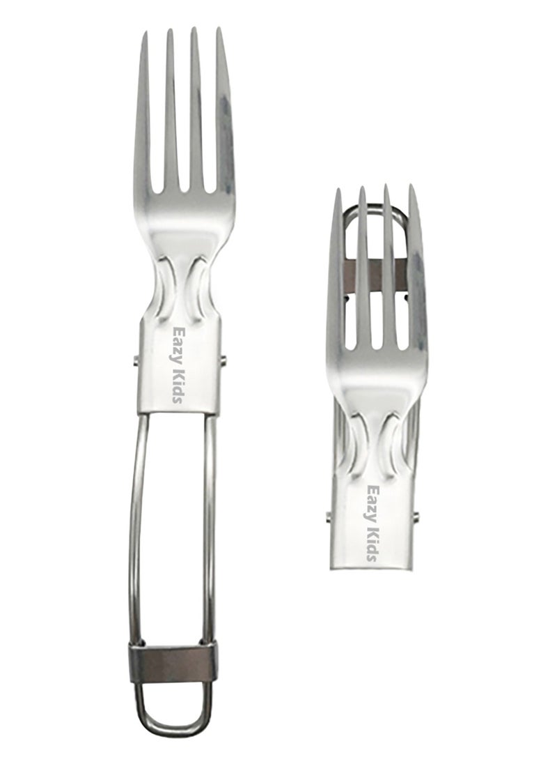 Eazy Kids Compact And Folding Baby Fork With BPA Free For Suitable From Birth  - Image 1