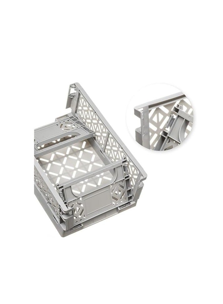 Spaceshoop Collapsible Storage Box, Multipurpose Folding Collapsible Storage Crate Bin, Plastic Storage Basket, Suitable for Bedrooms, Study Rooms, Living Rooms - Image 3