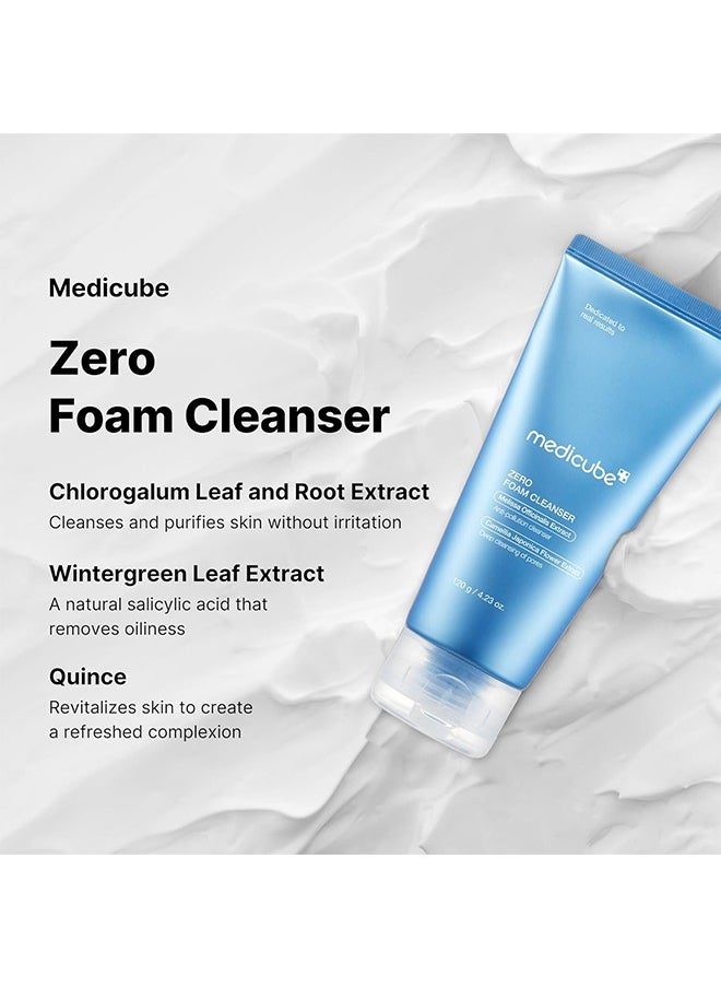 Medicube - Zero Foam Cleanser, with Melissa Officinalis Extract, Ebum Control, Moisture Balance and Pore Minimization, Anti-Pollution Cleanser for Sensitive Skin, 120g - Image 1