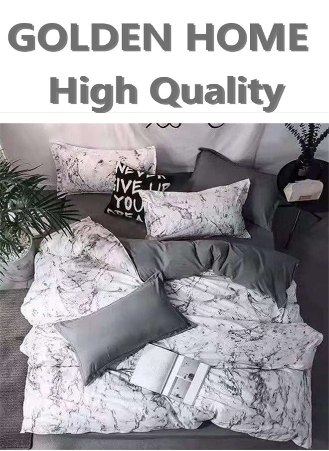 GOLDEN HOME Golden Home Luxurious Single-Person Bedding Set - Includes 1 Duvet, 1 Bed Sheet, and 4 Pillowcases Soft & Comfortable  - Image 1