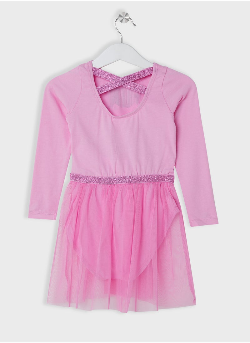 NAME IT Kids Graphic Ruffle Hem Dress  - Image 2