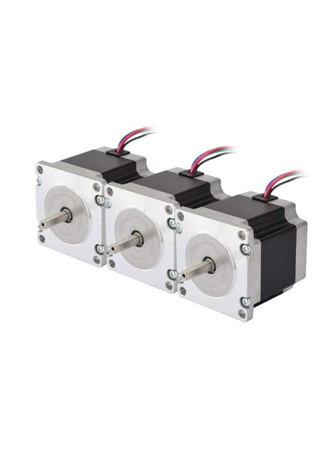 Stepperonline 3Pieces Nema 23 Cnc Stepper Motor 2.8A 179Oz.In 56Mm Bipolar For Hobby Cnc Kit