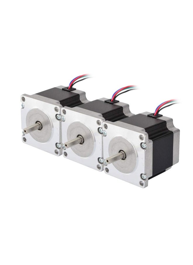 STEPPERONLINE - Stepperonline 3Pieces Nema 23 Cnc Stepper Motor 2.8A 179Oz.In 56Mm Bipolar For Hobby Cnc Kit - Image 1