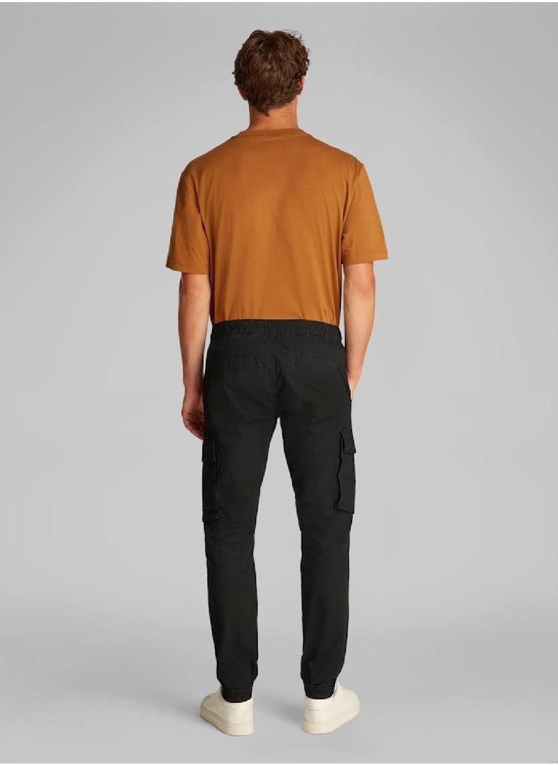 Calvin Klein Jeans - Men's Skinny Ripstop Cargo Pants - Cotton, Black - Image 1