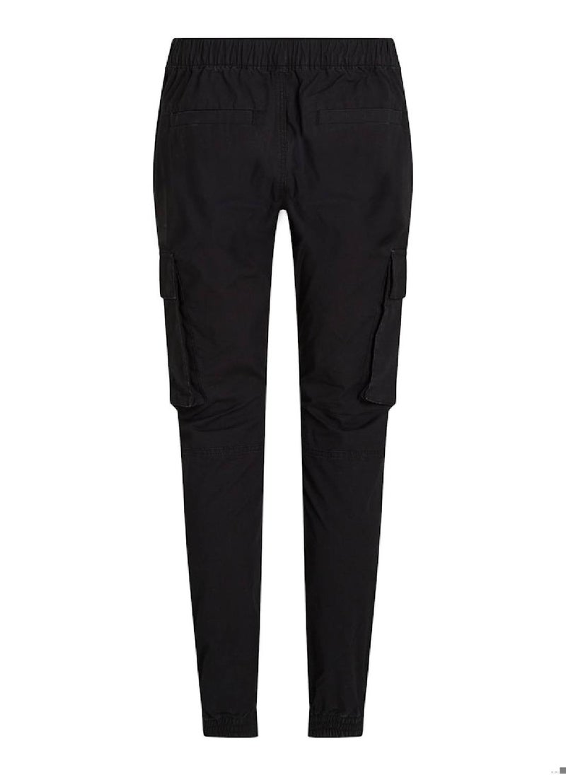 Calvin Klein Jeans - Men's Skinny Ripstop Cargo Pants - Cotton, Black - Image 1