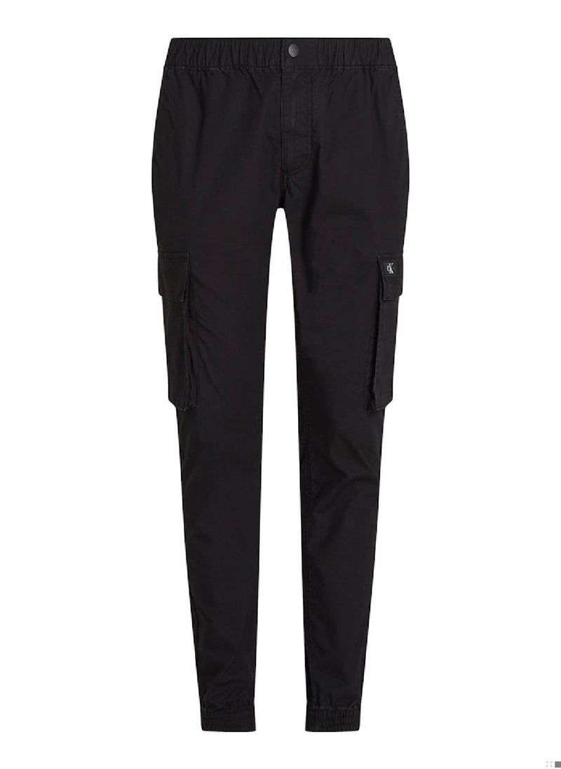 Calvin Klein Jeans - Men's Skinny Ripstop Cargo Pants - Cotton, Black - Image 1