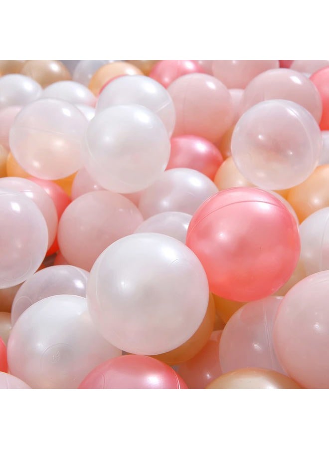 STARBOLO Ball Pit Balls Pack of 100 - Pearl 6 Colors BPA&Phthalate Free Non-Toxic Crush Proof Play Balls Soft Plastic Balls for 1-5Years Old Toddlers Baby Girl Kids Birthday Pool Playpen Tent Party - Image 3