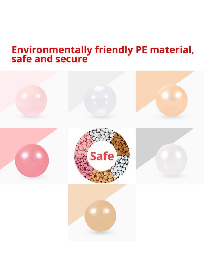 STARBOLO Ball Pit Balls Pack of 100 - Pearl 6 Colors BPA&Phthalate Free Non-Toxic Crush Proof Play Balls Soft Plastic Balls for 1-5Years Old Toddlers Baby Girl Kids Birthday Pool Playpen Tent Party - Image 4
