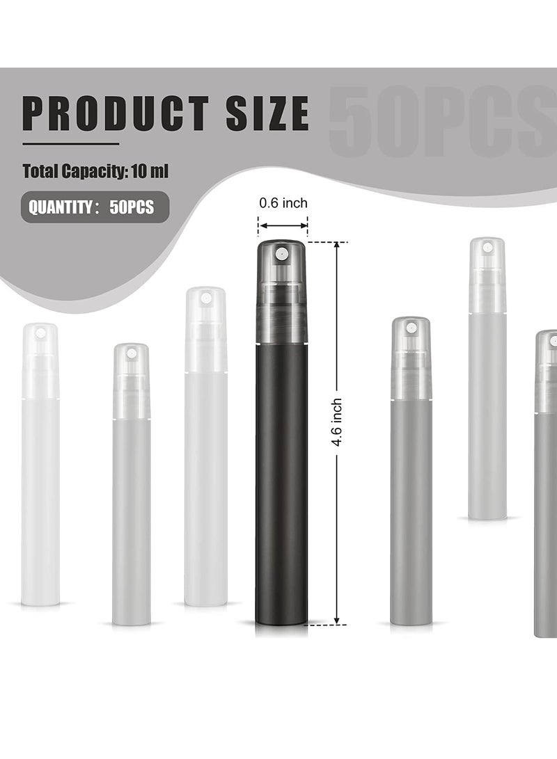 Spray Travel Perfume Bottles Mini Small Fine Mist Portable Frosted Plastic Refillable Empty Atomizer Sample Containers Essential Oils 25Pcs - Image 4