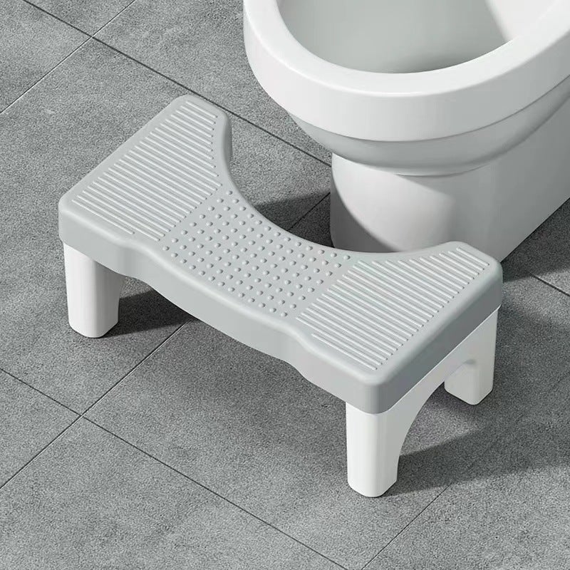 Toilet stool household thickened toilet squatting artifact adult children footstool toilet stool pregnant women footstool(Thickened light gray) - Image 3