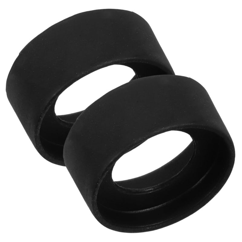 Reusable Rubber Microscope Eyepiece Covers 2 Pack Black For Glare Eye Fatigue Protection - Image 2
