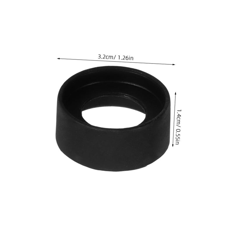 Reusable Rubber Microscope Eyepiece Covers 2 Pack Black For Glare Eye Fatigue Protection - Image 3