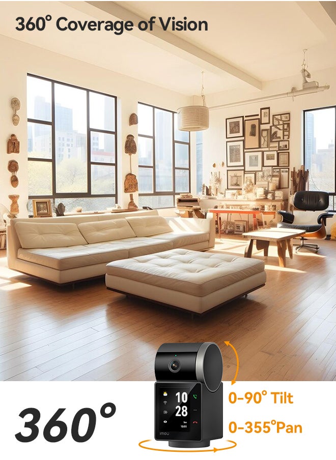 IMOU - Indoor Video Intercom Camera, 3K 5MP Resolution, AI Smart Detection,  AI Human & Pet Detection, Smart Tracking, Privacy Mode, Active Deterrence, with 2-Way Talk, Rex VT - Image 1