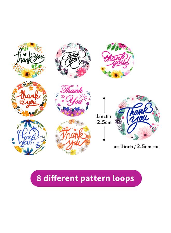 Bluejw Selling 500 Sheets/rolls Thanks To English Stickers, Hand Accounts, Cartoon Cute Gratitude Stickers, Sealing Stickers, Diy Children's Rewards - Image 4