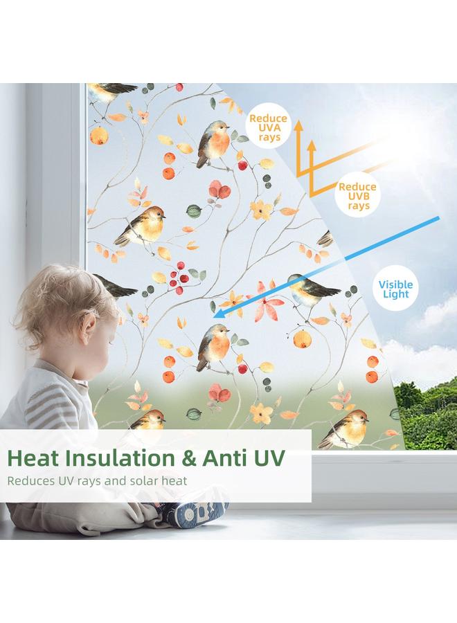 الأزرق جي دبليو نافذة مصقولة فيلم زخرفي فيلم زجاجي مضاد للرؤية فيلم مضاد للبصق - Image 3