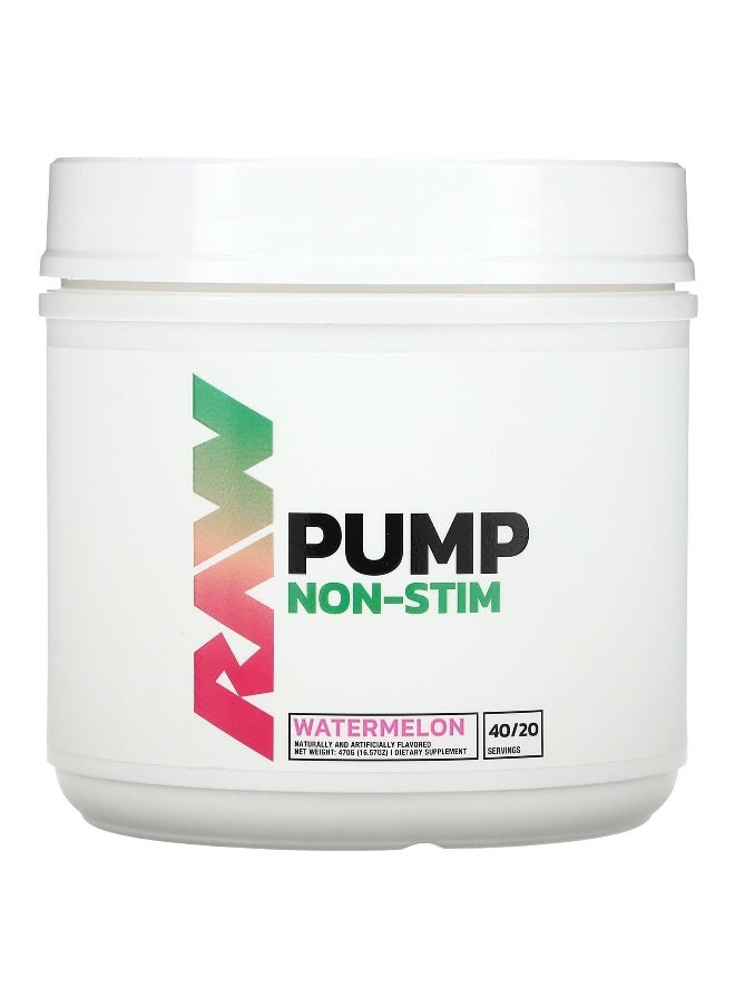 Raw Nutrition Raw Nutrition, Pump, Non-Stim, Watermelon, 16.57 oz (470 g)  - Image 1