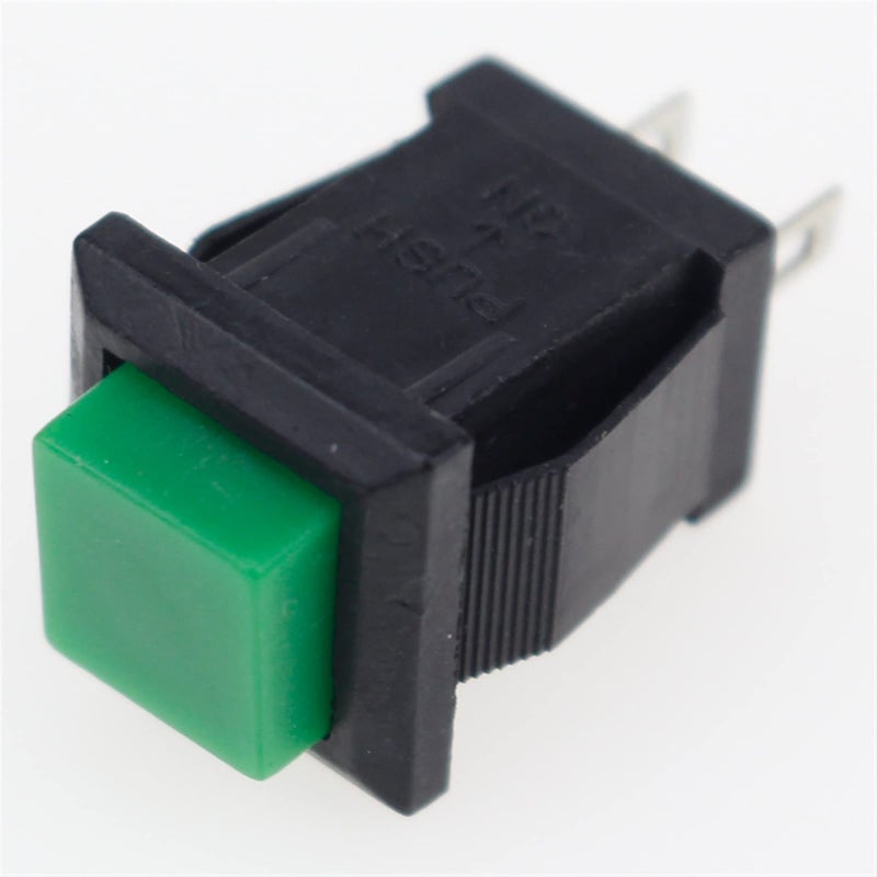 مفتاح الصخرة الخضراء تشغيل إيقاف لحظي قفل مربع زر ضغط 2A 250V 4A 125V AC مفتاح كهربائي DS 429 - Image 3