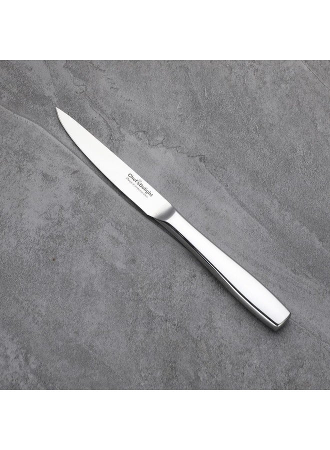 DANUBE HOME Danube Home Chef'S Delight Celina Pro 4.5 Inch Steak Knife Stainless Steel Shiny Silver Finish Perfect For Meat Cutting And Dining 