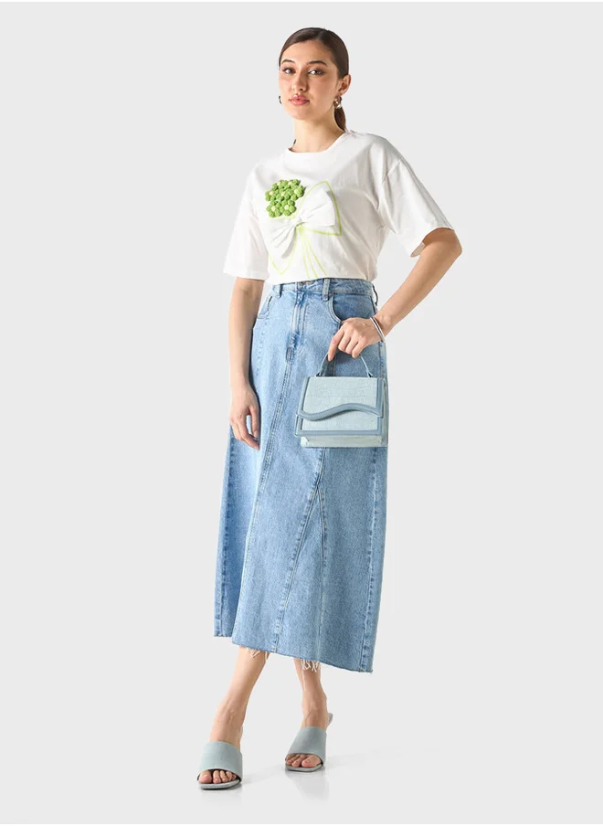 2Xtremz Floral Crew Neck Top