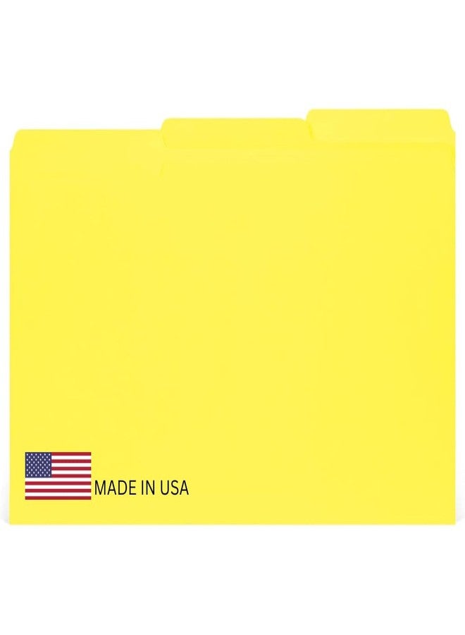 The File King Yellow File Folder - Legal Size | Box of 100 | 1/3 Cut Top Tab | Organize Papers for Easy Storage | Made in America - Image 1