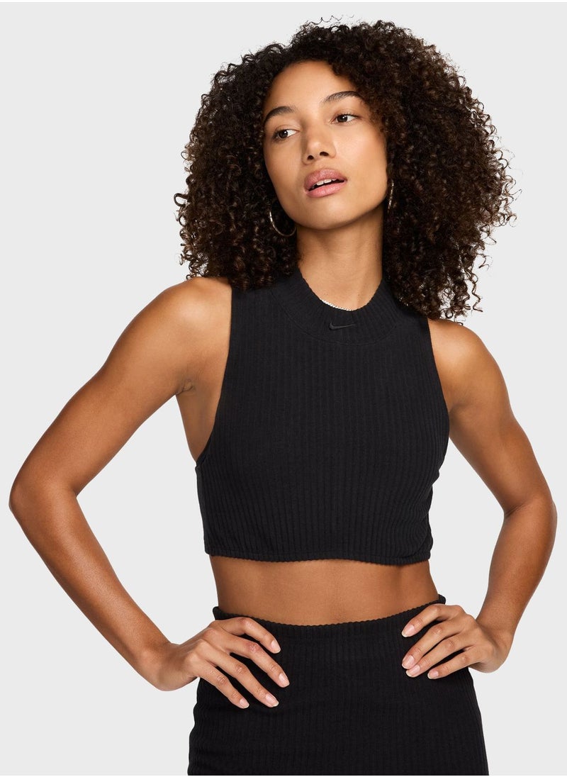 Nike - Nsw Knitted Cropped Tank - Image 1