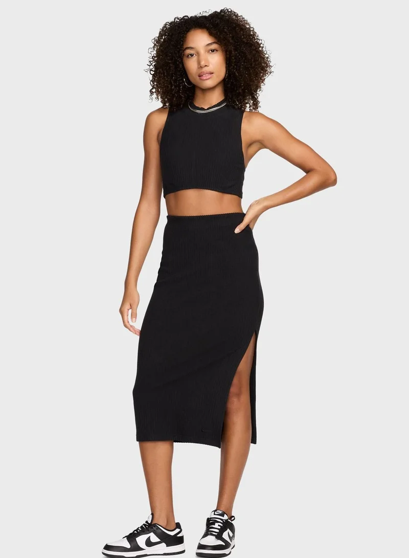 Nike  Nsw Knitted Cropped Tank for Women | Best Price UAE